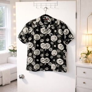 ✨ Reunion Mens Lightweight Linen Silk Summer Button Up Shirt Size M